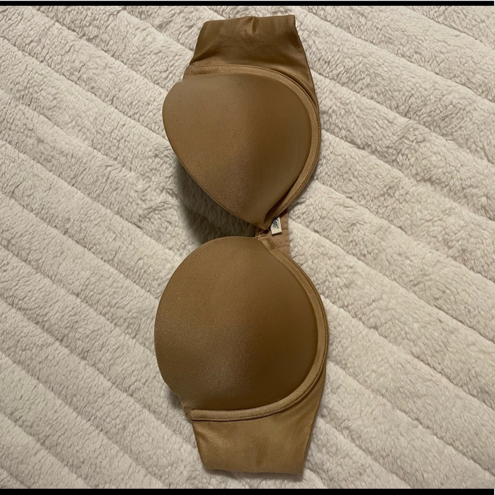 Beige/Nude Aerie strapless push-up bra 34C